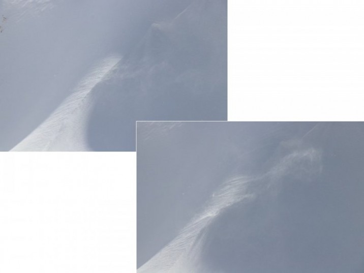 雪煙と風紋