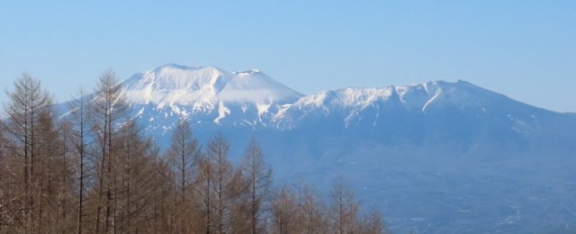 浅間北麓の残雪