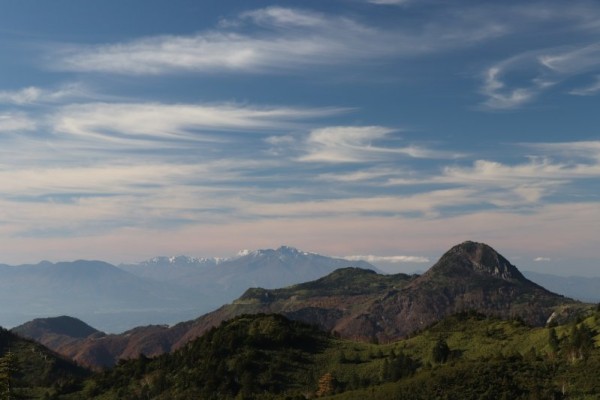 笠ヶ岳と妙高戸隠連山