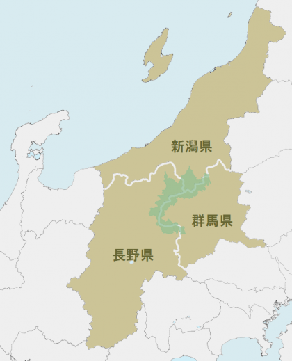 上信越高原国立公園マップ